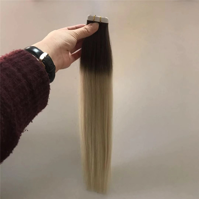 Wholesale Seamless Ombre  tape in hair extensions full cuticle HJ 031